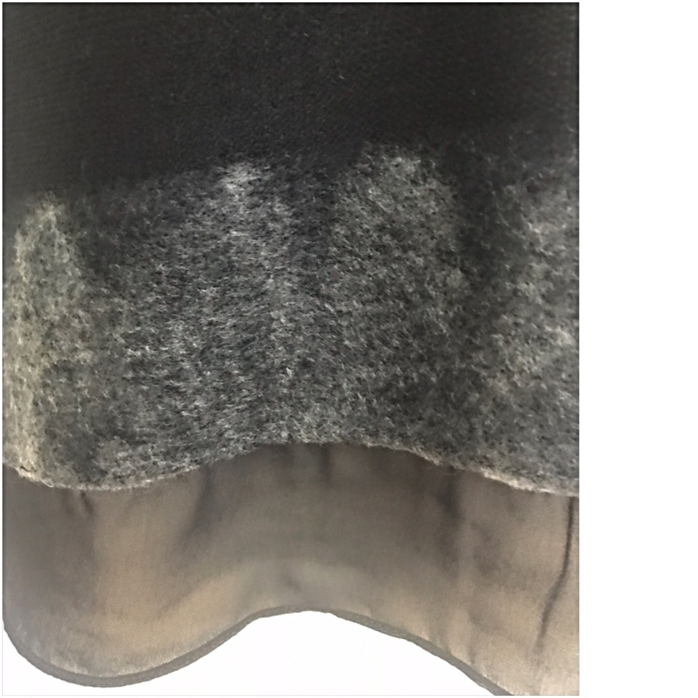 Chiffon Hem Black Knit Tunic Sweater SML - Picture 5 of 5